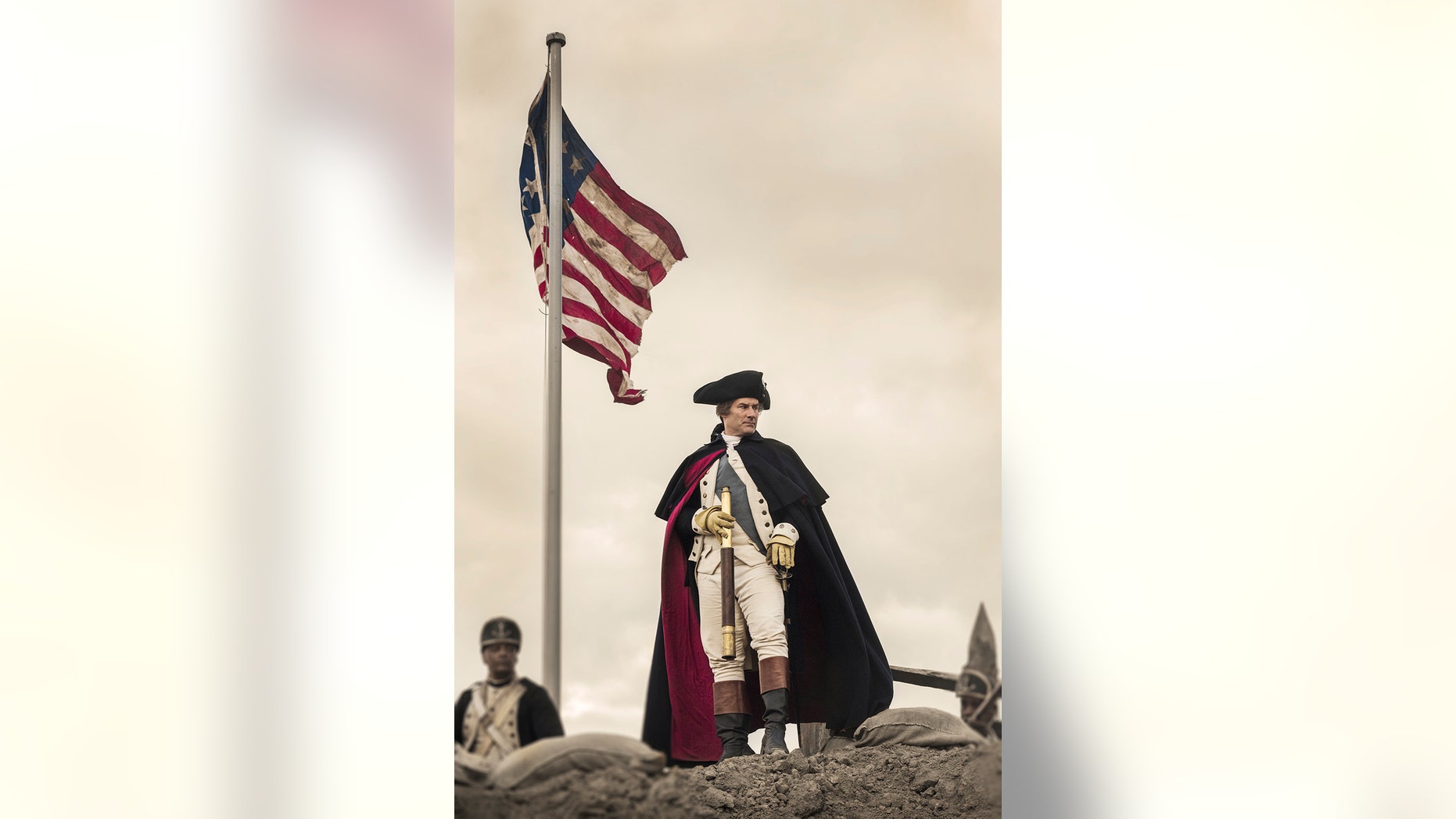 Ian Khan stars as George Washington in "Turn: Washington's Spies."