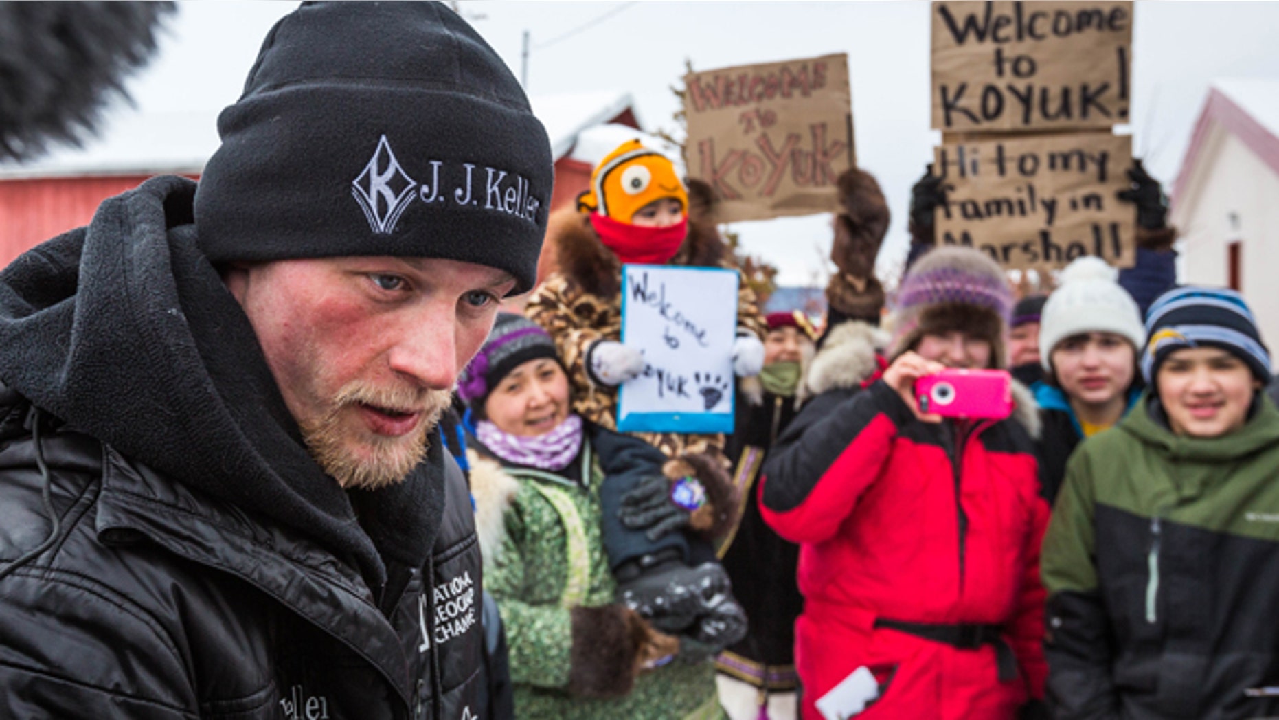 March 16: Dallas Seavey speaks after being the first musher to reach the Koyuk, Alaska, checkpoint during the Iditarod Trail Sled Dog Race. He went on to win the race.