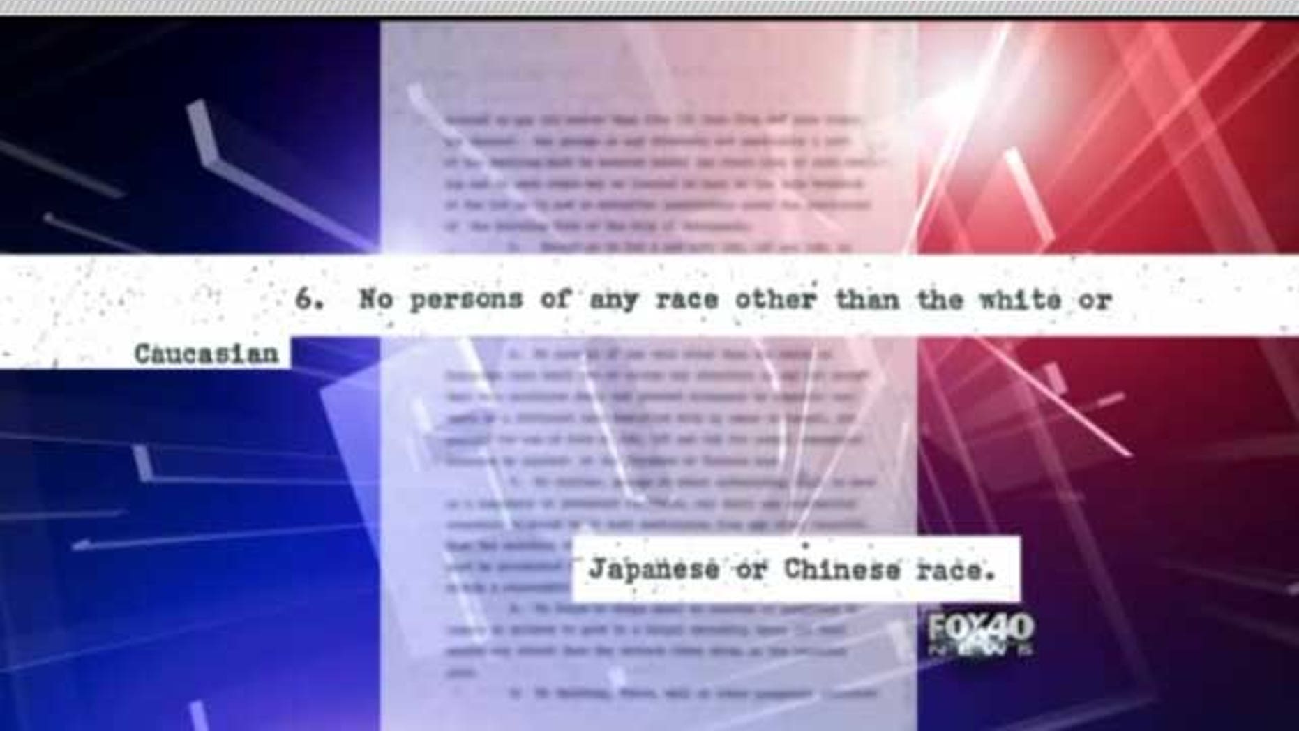 Homeowner contracts still include language that discriminates against African-Americans.