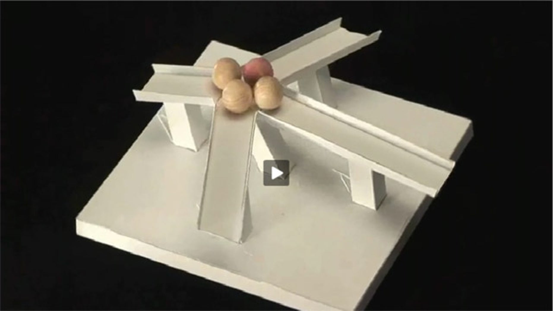 A mind-bending illusion appears to demonstrate wooden ballets magentically climbing a hill -- but it's just an optical illusion. Watch the video below and judge for yourself.