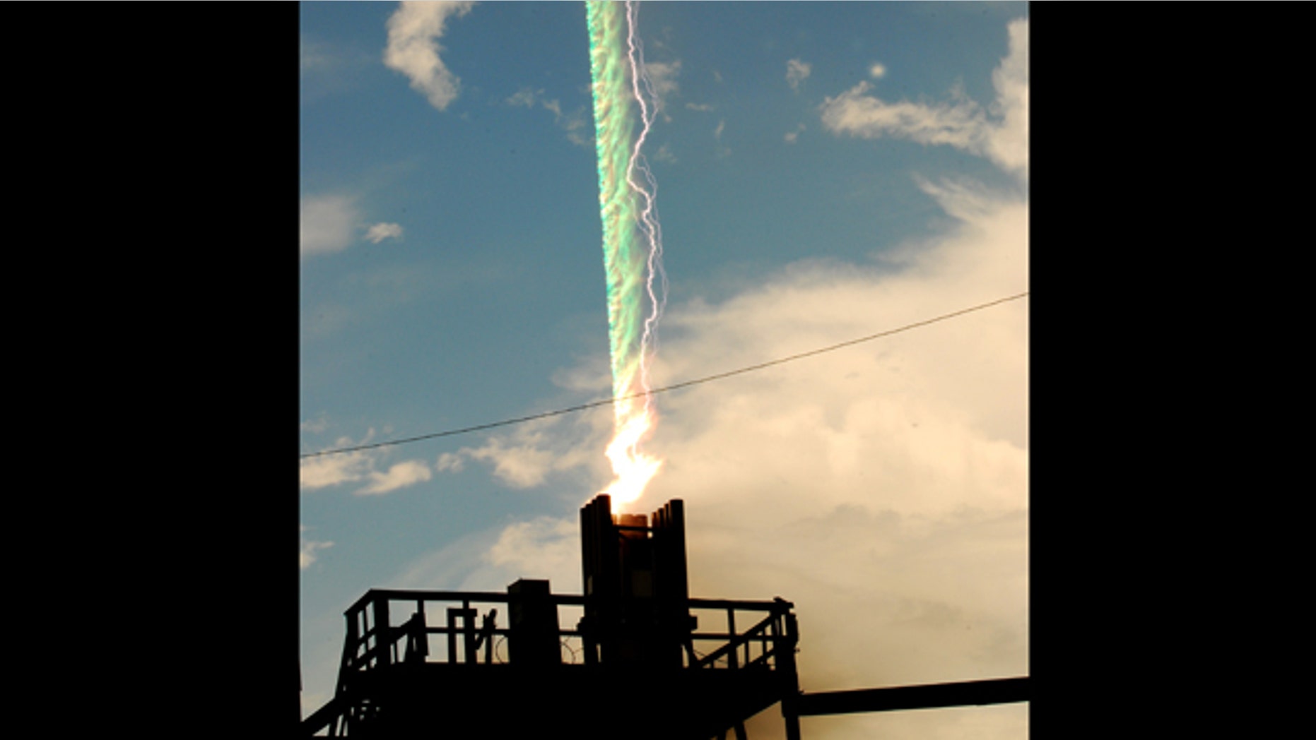 This undated image provided by the University of Florida shows rocket-triggered lightning at the UF/FIT International Center for Lightning research and Testing (ICLRT) near Gainsville, Florida. Researchers for the first time have captured X-ray images of lightning, a feat that they hope will help them better predict how lightning moves.