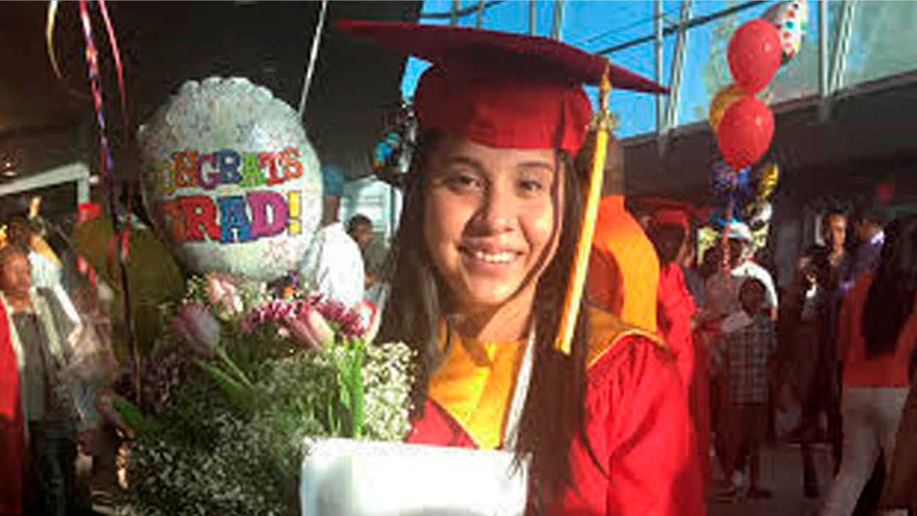 Ivonne Barcenas Garcia after her high school graduation in Athens, Georgia.