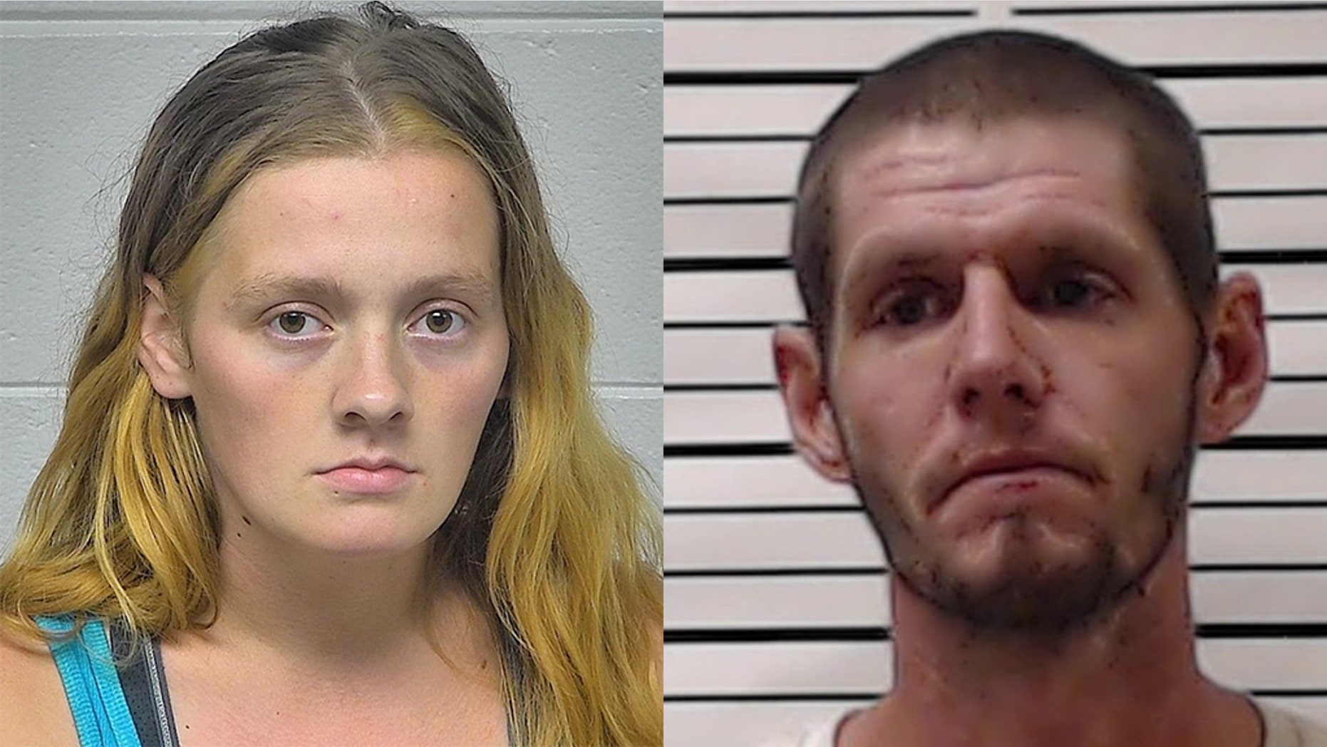 Tara L. Savage (left) and Deven G. Frisque (right) were arrested and charged this week following the death of their 3-month-old son