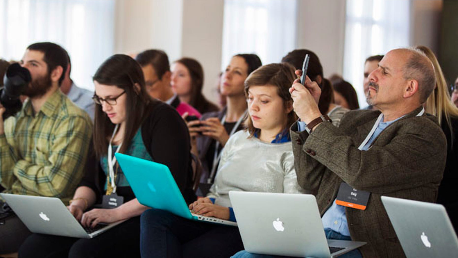 FILE: December 12, 2013: Laptops users in New York.