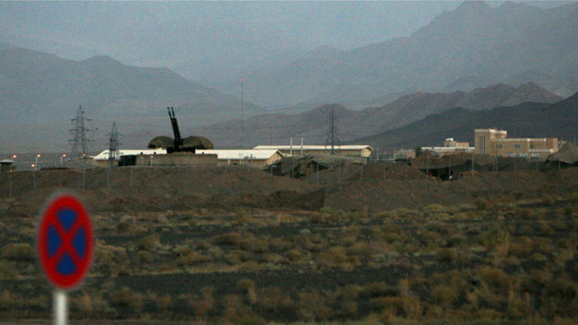 FILE 2007: An anti-aircraft gun position is seen at Iran's nuclear enrichment facility in Natanz, Iran.