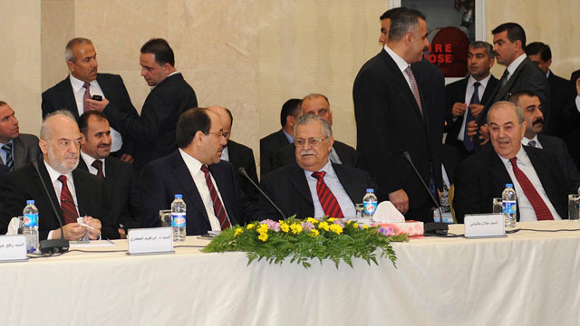Nov. 8: Leaders of Iraq's main political blocs meet to find a way out of the country's eight-month political deadlock.