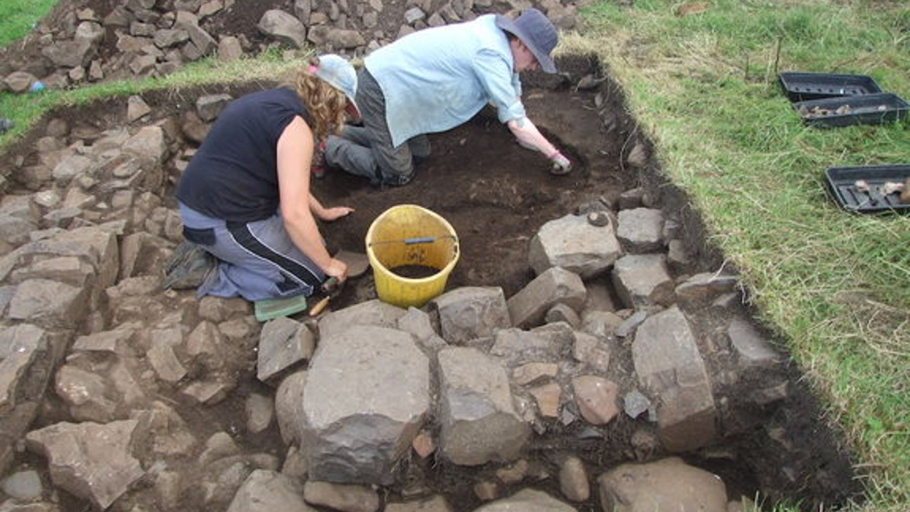 Archaeologists excavated a stone structure near Dunluce Castle along the coast of Northern Ireland. Experts already knew about a town that flourished in the 1600s, but they were unaware of the earlier settlement, which dates back to the late 14