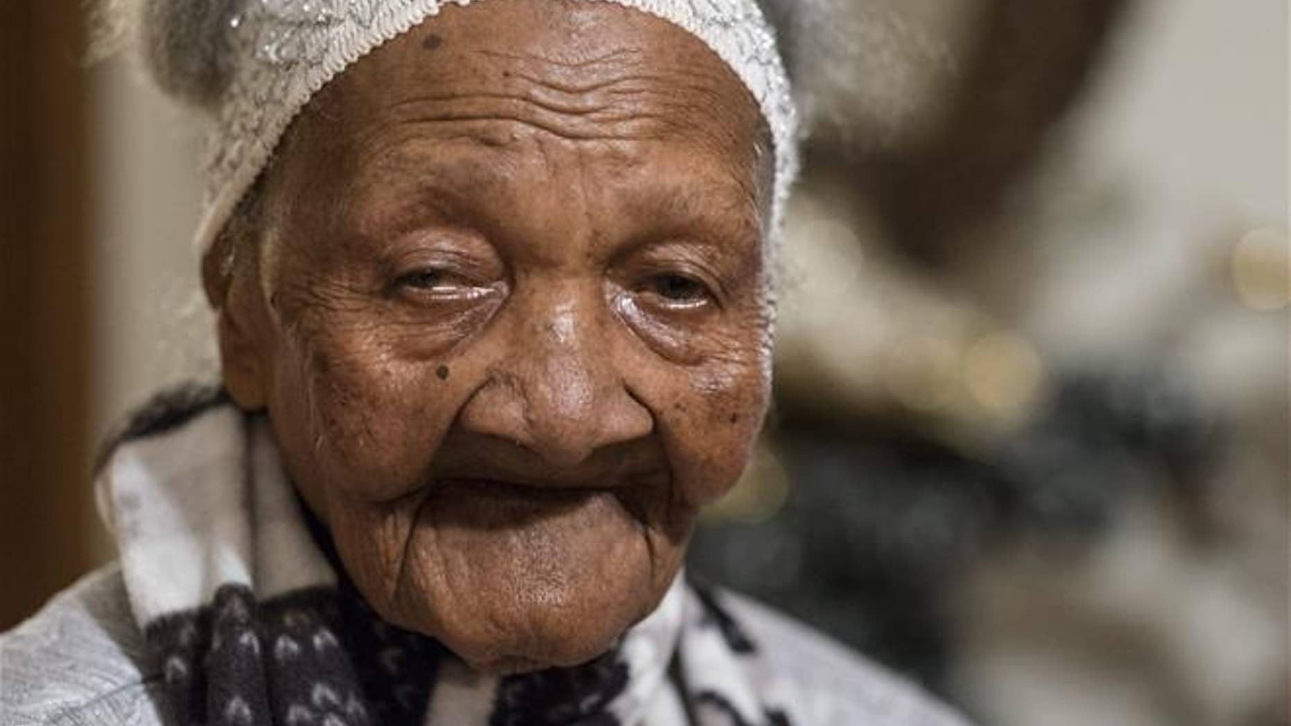 Cecilia Laurent is seen in her home Feb. 1, 2016, in Laval, Quebec. She died in May at the reported age of 120.