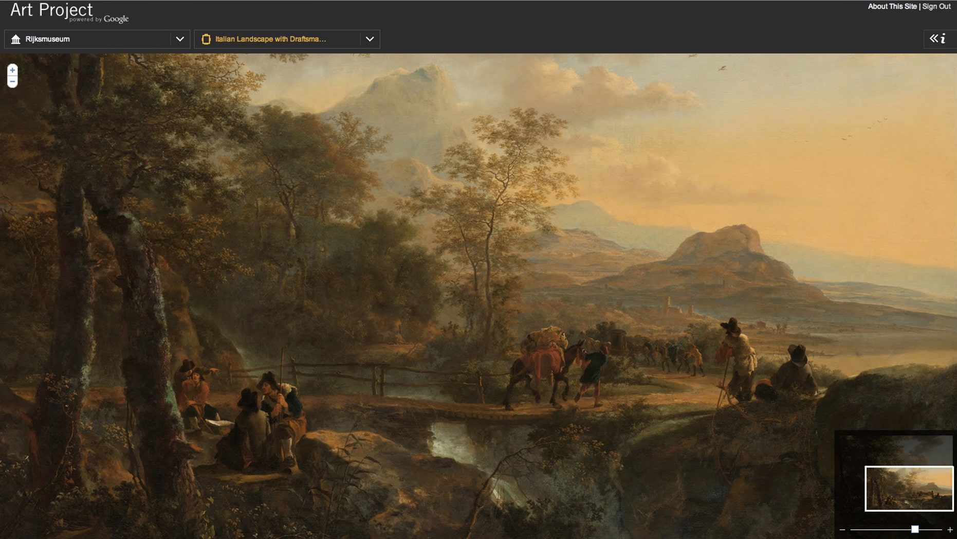 A Rembrandt painting, one of many made available by Amsterdam's Rijksmuseum, thanks to a new Google project.
