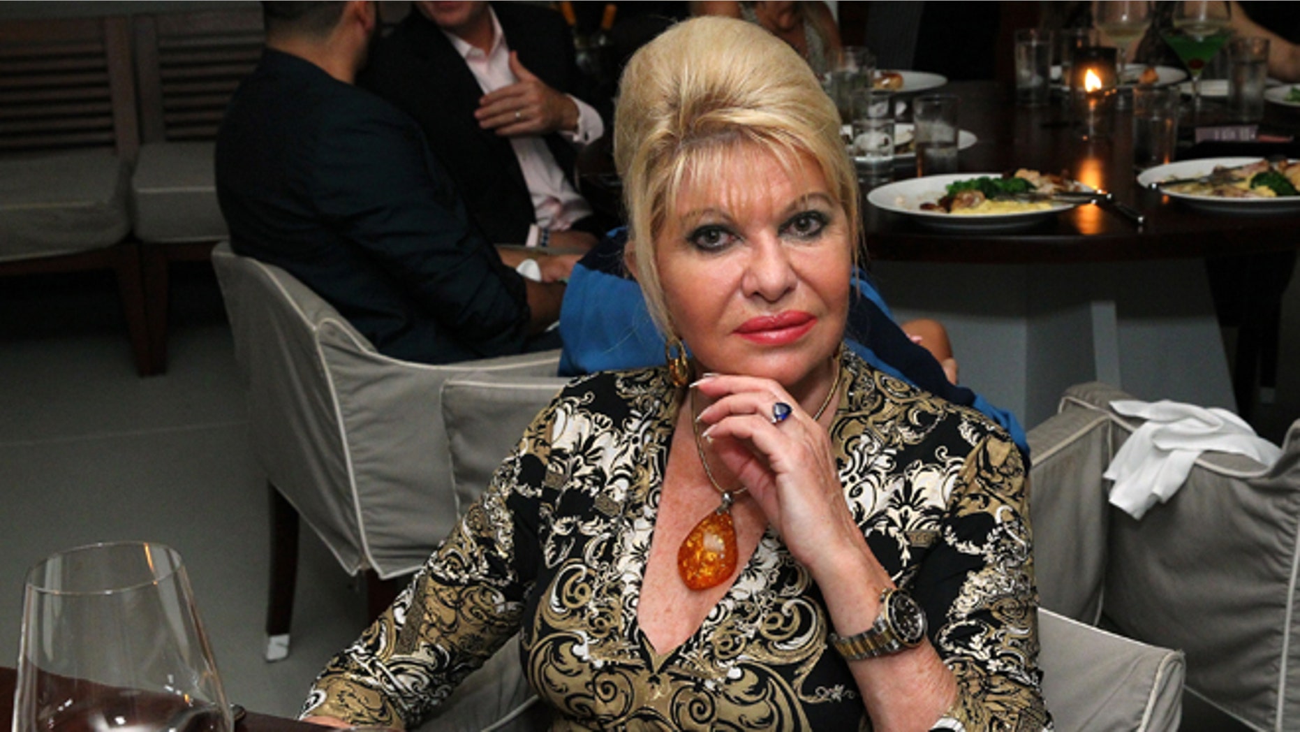 Ivana Trump attends DuJour Magazine's Jason Binn Celebrates Annual Art Basel Miami Beach Kick-Off Party at Delano Beach Club on December 1, 2015 in Miami Beach, Florida. (Photo by Astrid Stawiarz/Getty Images for DuJour)