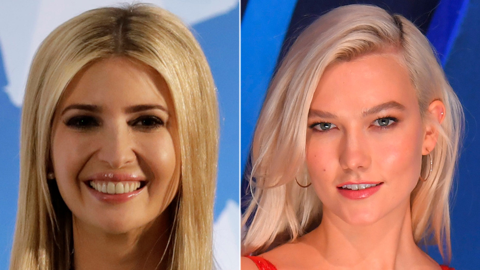 Ivanka Trump (left) and Karlie Kloss (right).