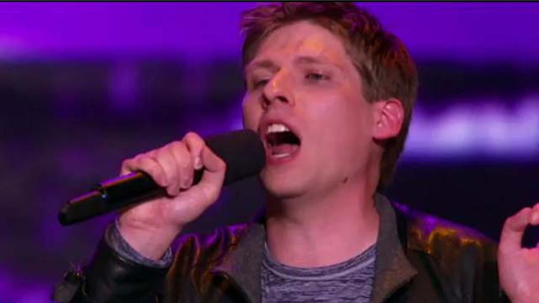 Sept. 28, 2011: J. Mark Inman sings on The X Factor's Chicago auditions.