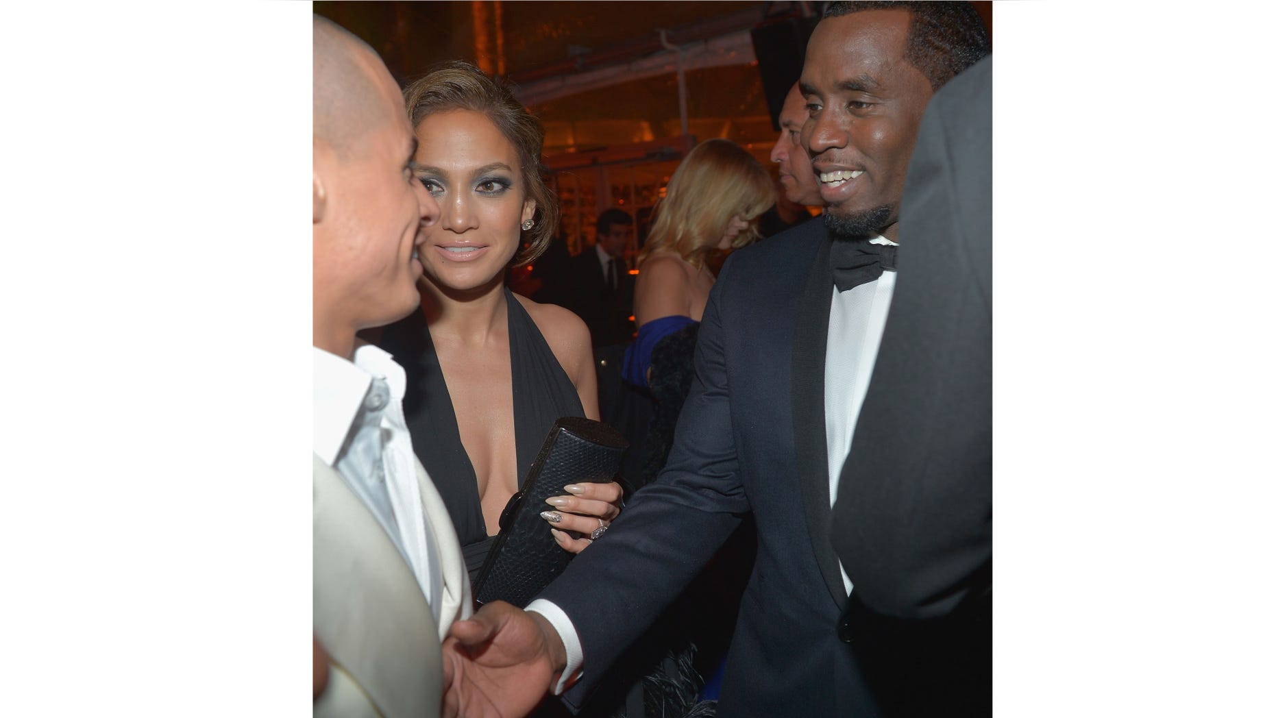Jan. 13, 2013: (L-R) Casper Smart, Jennifer Lopez and Sean Combs attend The Weinstein Company's 2013 Golden Globe Awards After Party at The Beverly Hilton Hotel on Subday in Beverly Hills, Calif.