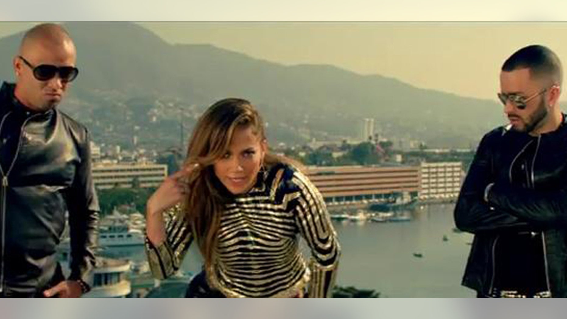 May 4, 2012: Puerto Rican singers Jennifer Lopez and Wisin y Yandel debuted their new music video for their latest single "Follow the Leader," Friday on Twitter.