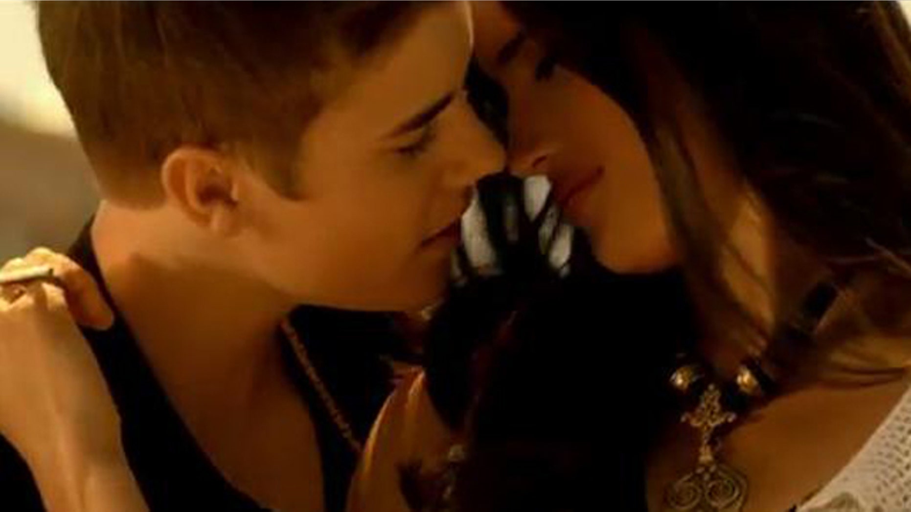 May 4, 2012: Justin Bieber debuts music video for his latest single "Boyfriend" with a look-a-like of his girlfriend singer and actress Selena Gomez.