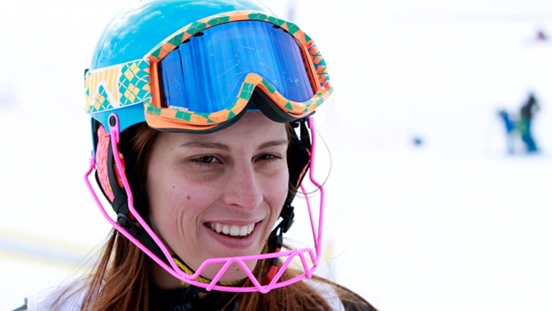 March 8, 2013: In this file photo, Lebanese skier Jacky Chamoun speaks during an interview at the ski resort of Faraya, northeast of Beirut, Lebanon. Lebanons Sports and Youth Minister has ordered an investigation into revealing photographs and a video in which Chamoun is seen topless.