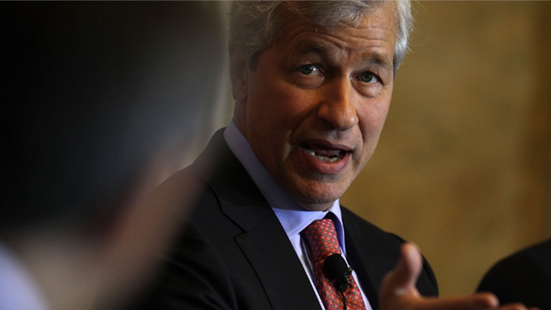 WASHINGTON, DC - DECEMBER 01: JPMorgan Chase Chairman and CEO Jamie Dimon participates in a panel discussion during the Financial Inclusion Forum December 1, 2015 at the Treasury Department in Washington, DC. Department of the Treasury and the U.S. Agency for International Development (USAID) held the forum to discuss "ways to foster greater access to safe and affordable financial services for everyone." (Photo by Alex Wong/Getty Images)