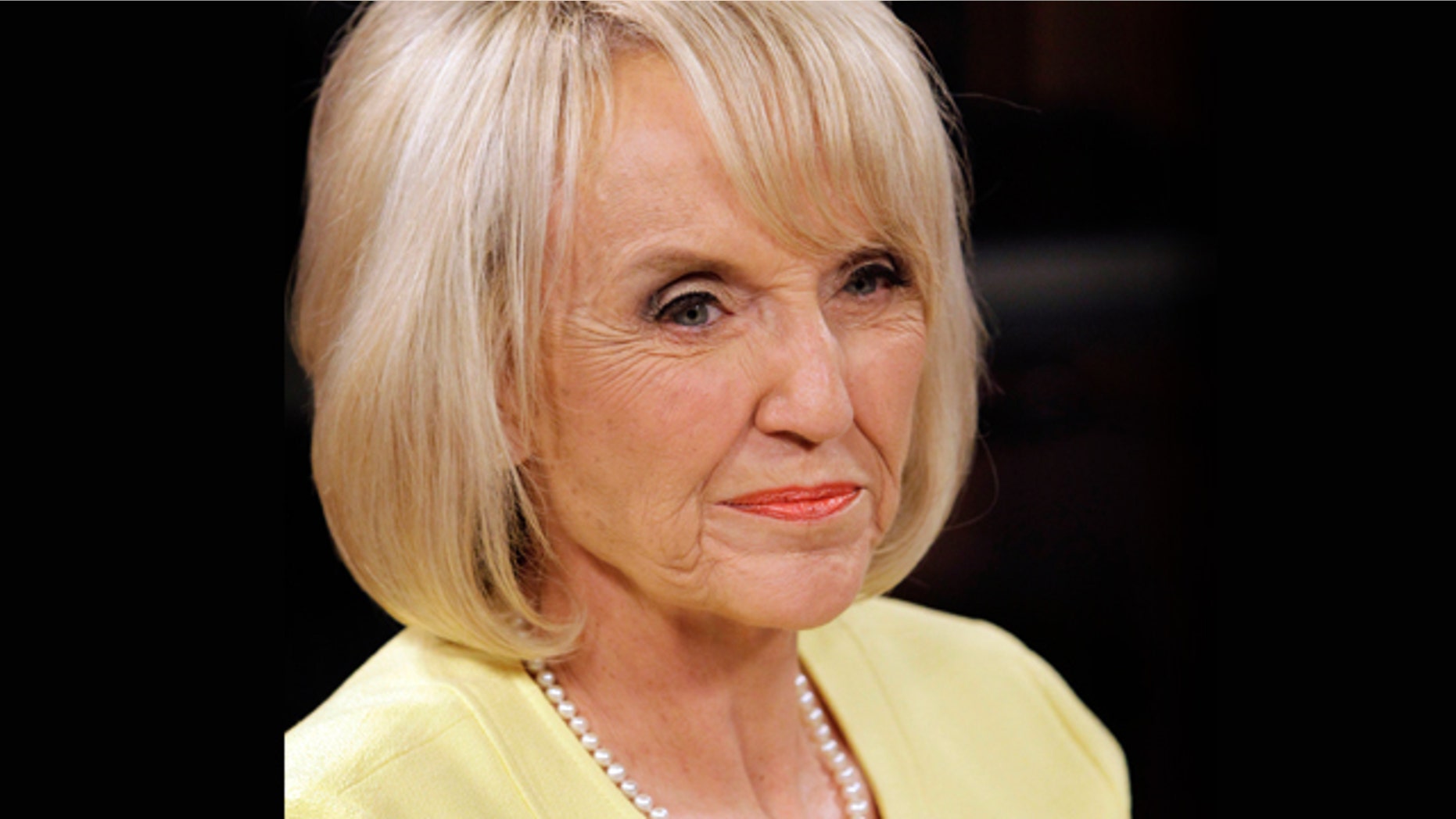 Sept. 1, 2010: Republican Arizona Gov. Jan Brewer waits for a TV debate to begin.