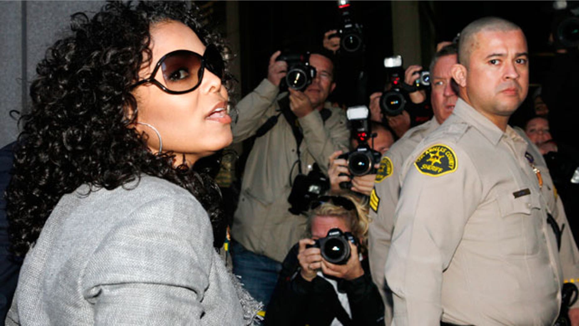 April 5: Janet Jackson arrives at court for a hearing in the death of her brother Michael Jackson.