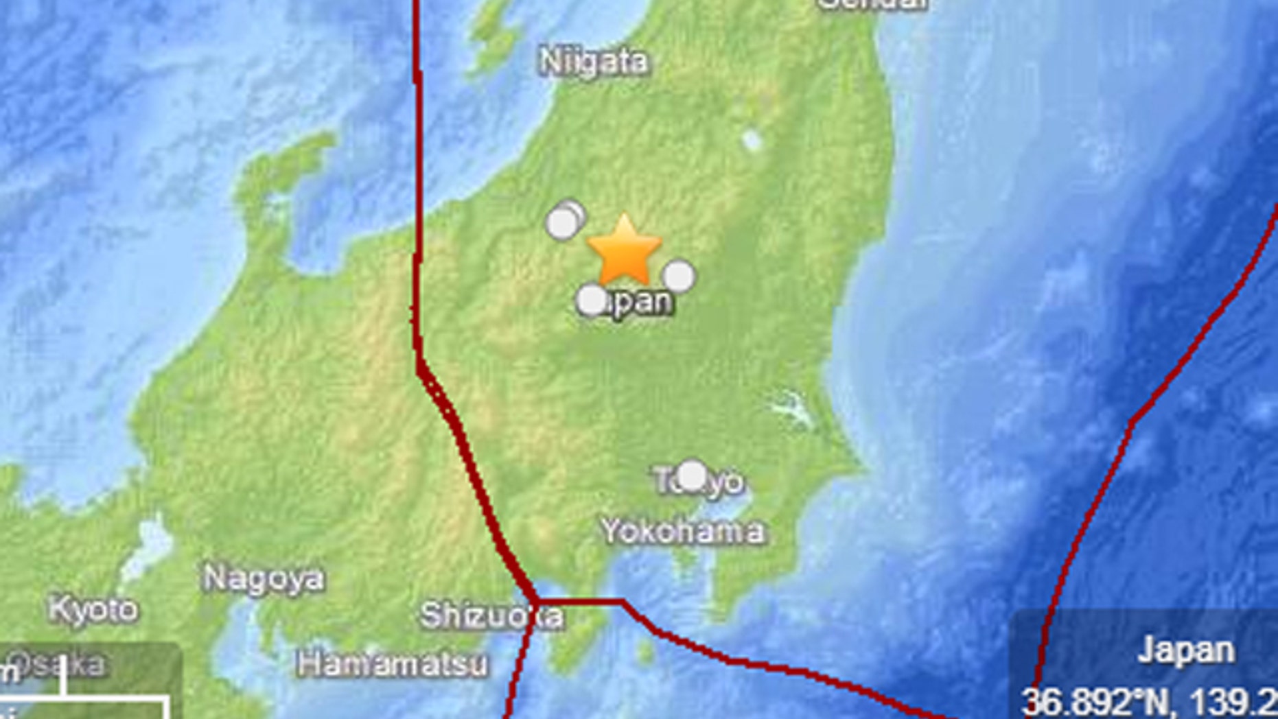 Feb. 25, 2013: An earthquake struck near Tokyo Monday afternoon.
