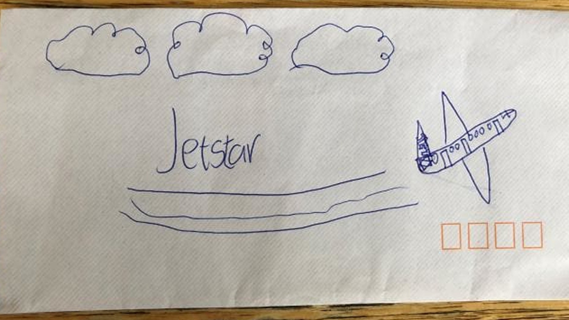 Jasper Francis had his dreams come true after Jetstar employees read the adorable letter he sent to the airliner.