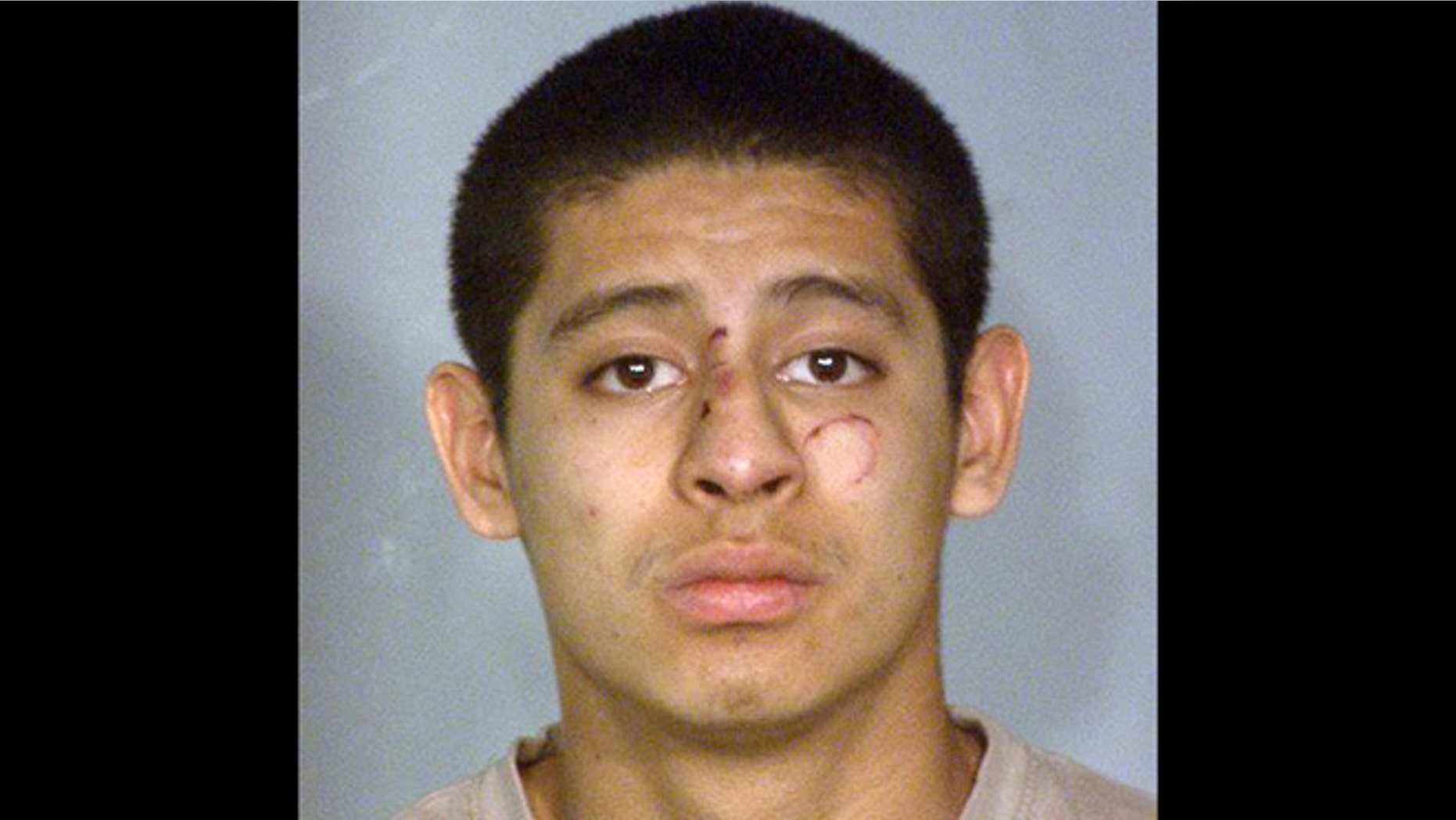 This photo provided by the Nevada Highway Patrol shows Jean Soriano, 18, who was booked into the Clark County Detention Center after he was treated and released at University Medical Center in Las Vegas. Soriano has been arrested on suspicion of driving under the influence in a southern Nevada crash that killed five members of a California family and injured the suspect and three other people. (AP Photo/Nevada Highway Patrol)