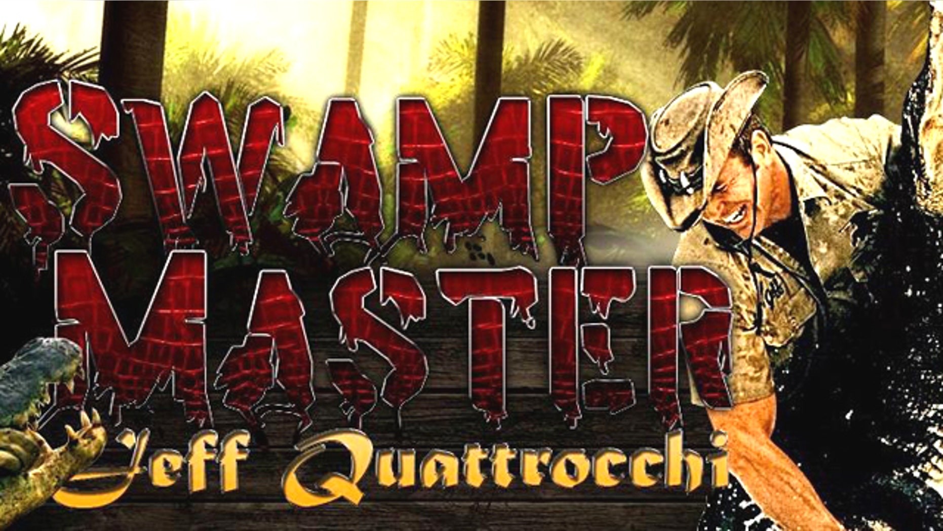 A screen shot of Jeff Quattrocchi's website. The self-styled Swamp Master was severely bitten by an aligator he was wrestling Sunday evening.