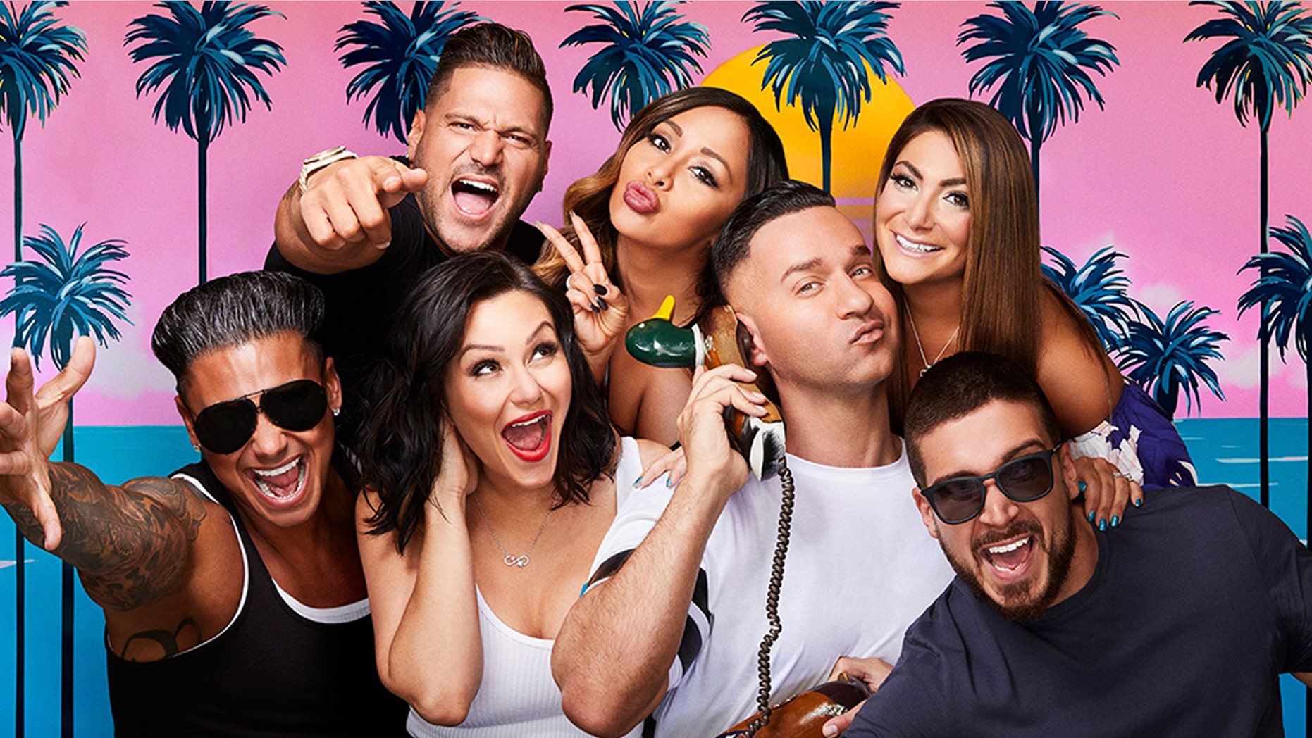The cast of the hit MTV reality show "Jersey Shore: Family Vacation."
