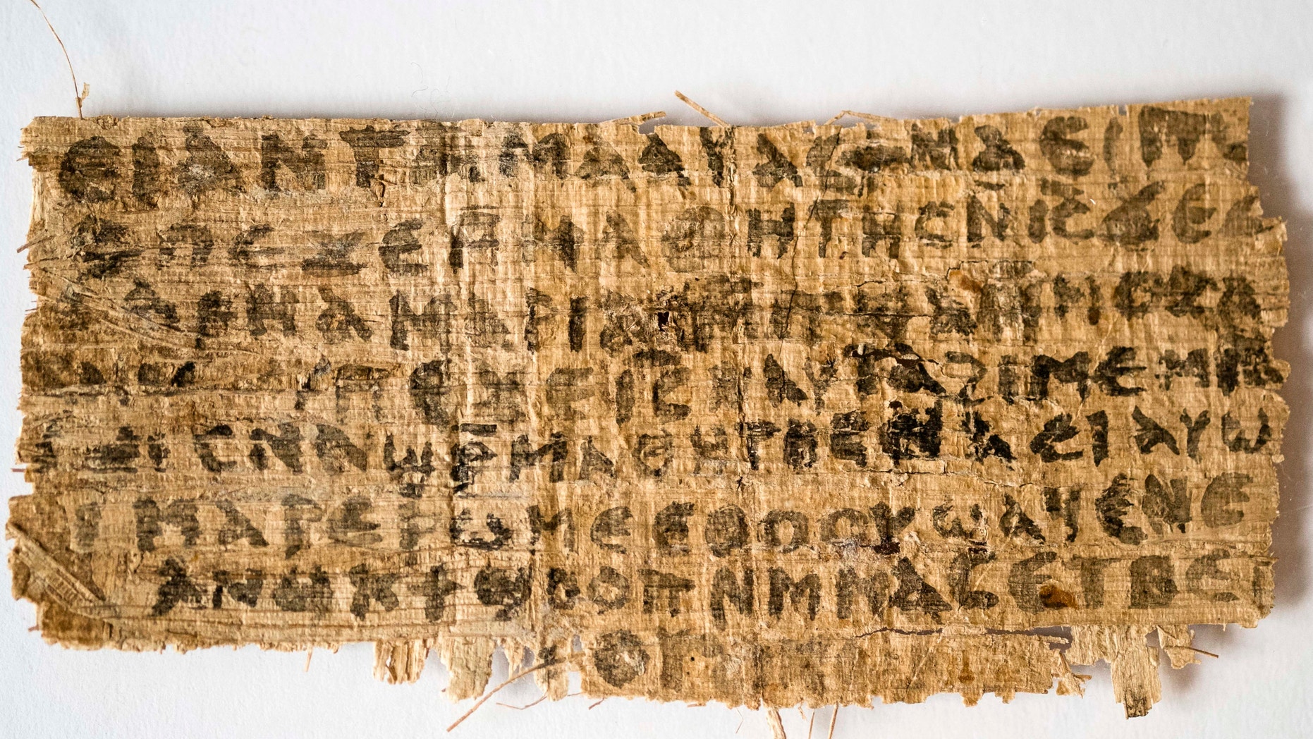 Sept. 5, 2012: Divinity professor Karen L. King says this fourth century fragment of papyrus is the only existing ancient text that quotes Jesus explicitly referring to having a wife.