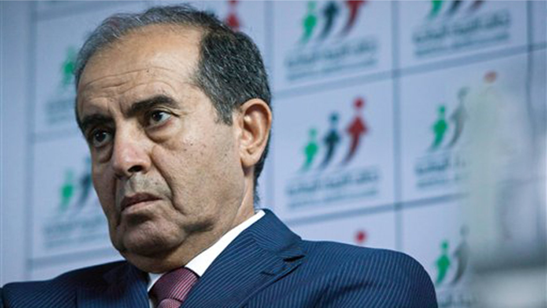 July 8, 2012: Mahmoud Jibril speaks to the media during a presser at National Forces Allies head quarter in Tripoli, Libya.