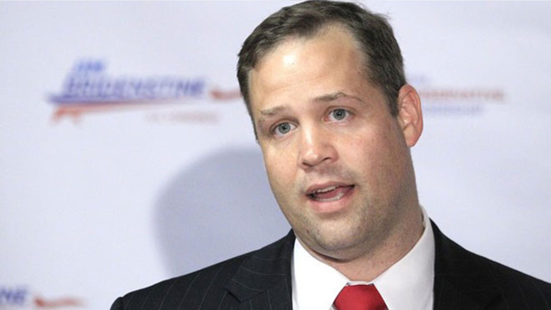 June 20, 2012: Jim Bridenstine speaks during a news conference in Tulsa, Okla.