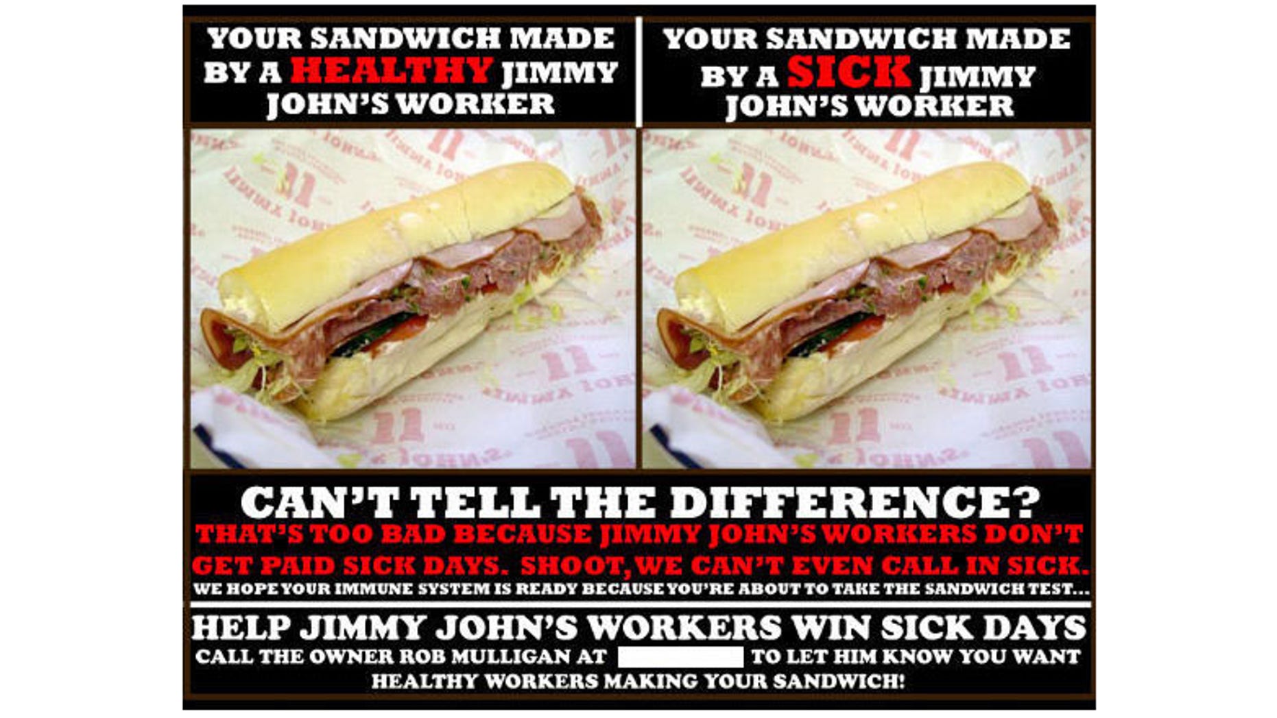 Even though workers at Jimmy John's franchises in Minneapolis hung posters around town warning that sandwiches could be made by flu-stricken workers, their employer didn't have the right to fire them, according to the National Labor Relations Board. That was just one of several odd decisions the board made last year, say critics.