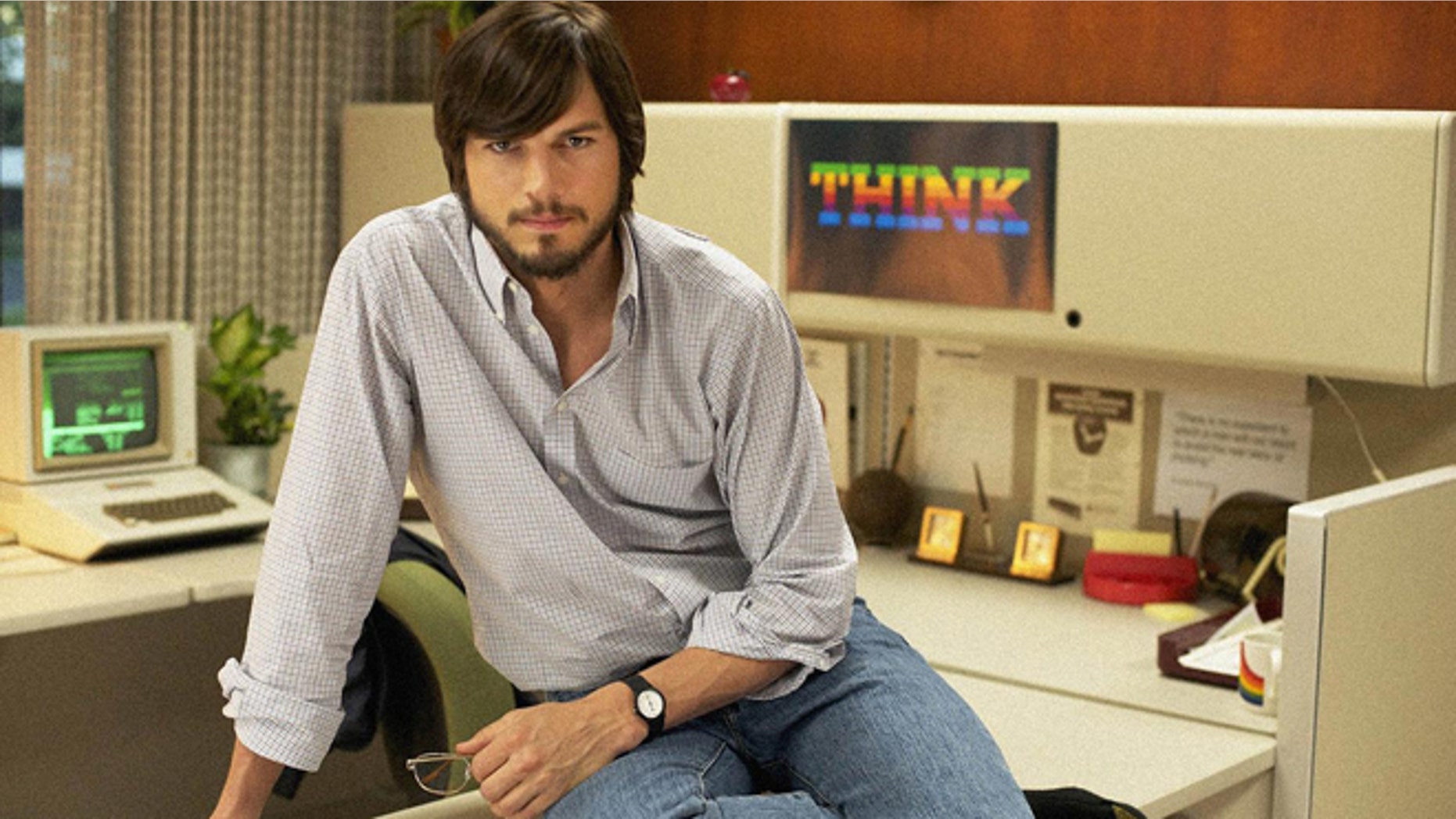Ashton Kutcher is better than you might think in the movie "Jobs" ... but he's just so angry.
