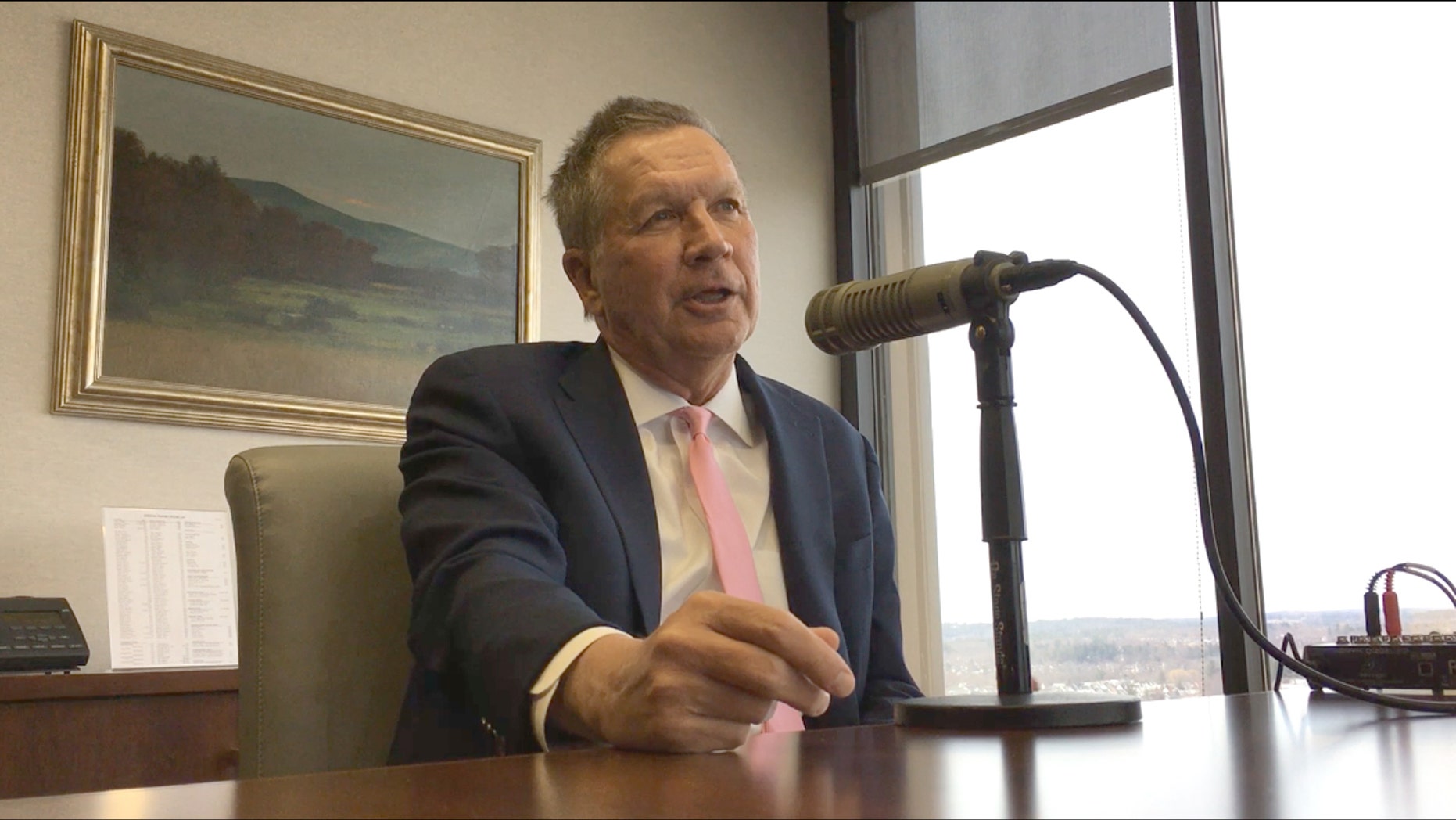 Ohio Gov. John Kasich, when asked about a possible 2020 presidential run, answered: "All my options are on the table."
