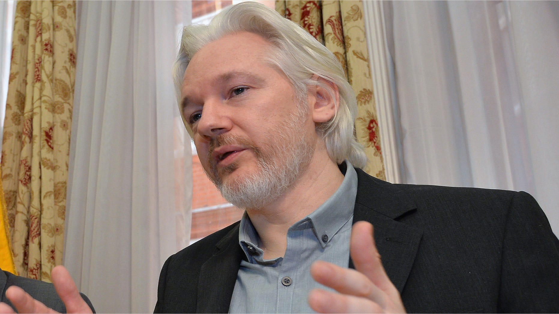 Aug. 18, 2014 - FILE photo of WikiLeaks founder Julian Assange at a news conference inside the Ecuadorian Embassy in London. Sweden's highest court on Monday rejected Assange's appeal of a pre-trial detention order in a nearly five-year-old investigation of alleged sex crimes.