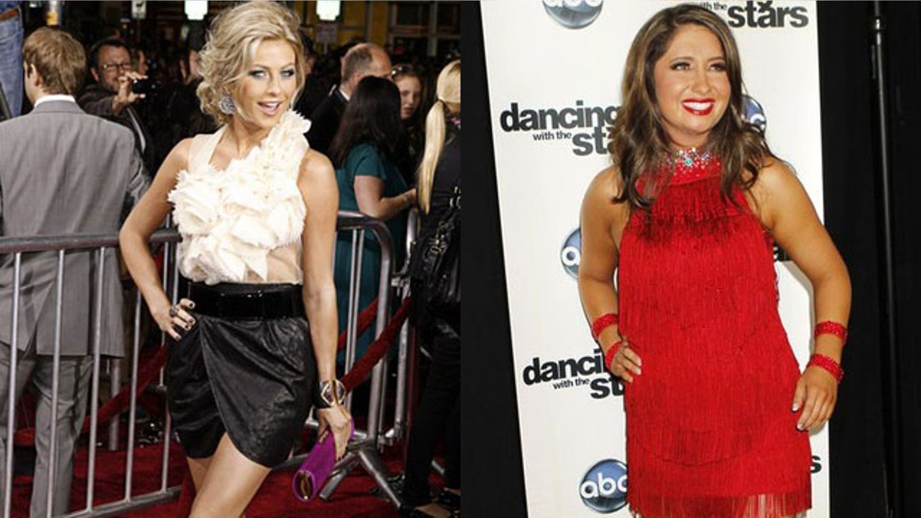 "DWTS" veteran Julianne Hough (left) doesn't think Bristol will take home the trophy this season.