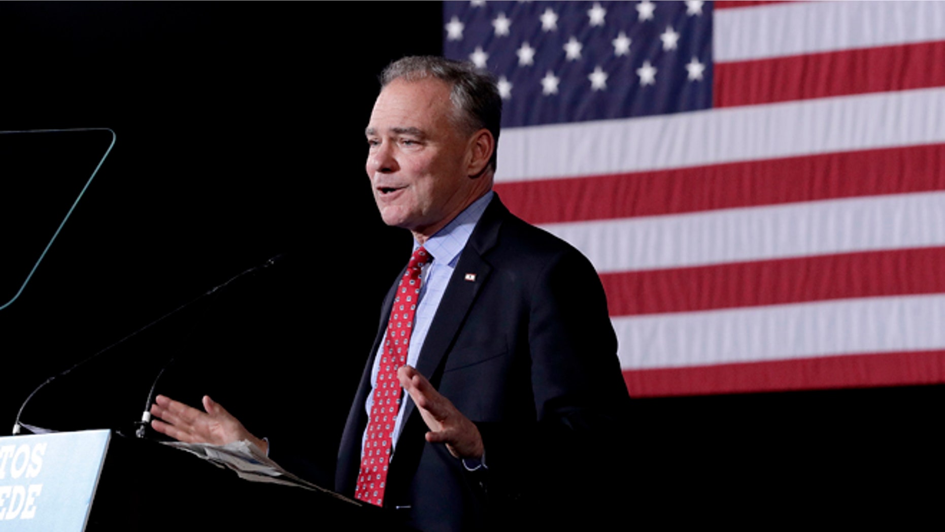 Democratic Sen. Tim Kaine, D-Va., on Thursday, Nov. 3, 2016, in Phoenix.