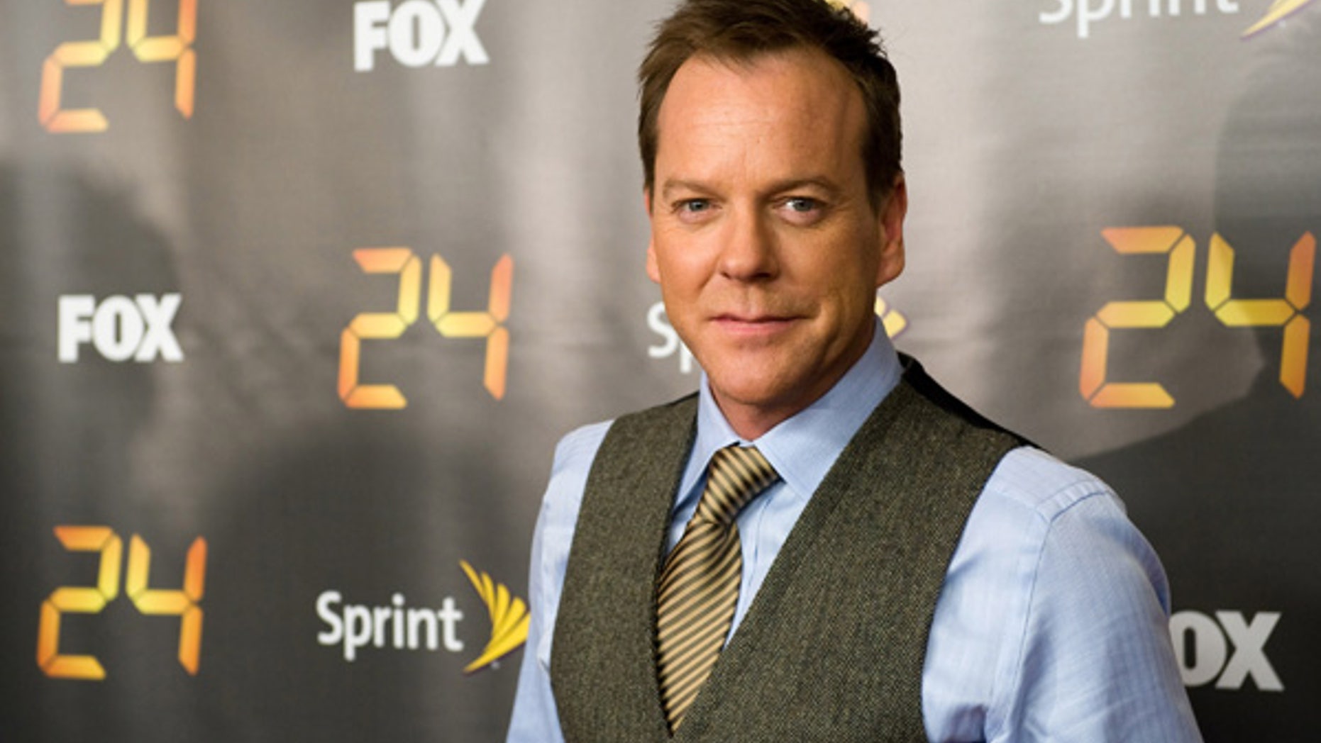 Kiefer Sutherland attends the premiere screening for season eight of the television drama "24" in New York, Thursday, Jan. 14, 2010. (AP Photo/Charles Sykes)
