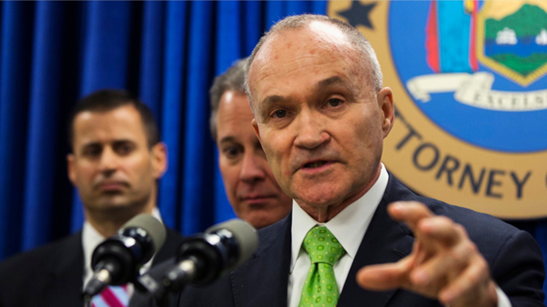 FILE: May 16, 2013: New York Police Department Commissioner Ray Kelly at a news conference in New York, N.Y.
