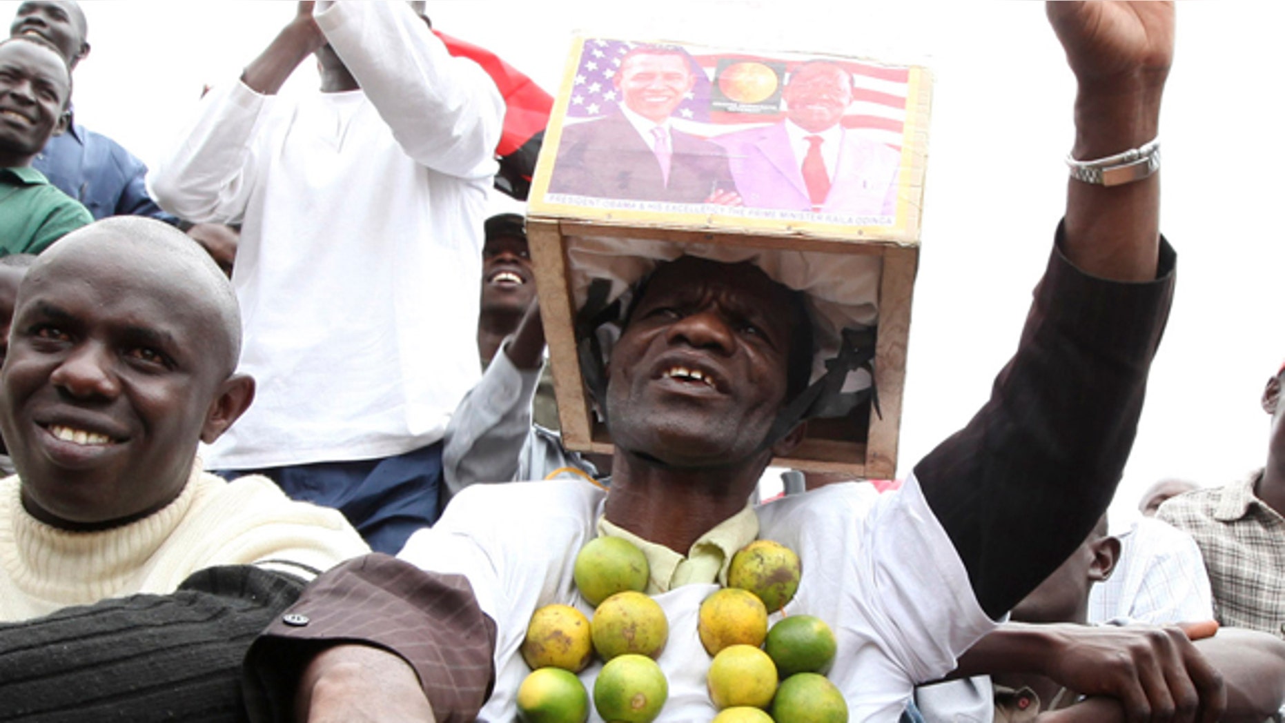 May 15, 2010: Kenyan supporters cheer at a rally in capital Nairobi to launch campaigns for the constitution referendum.