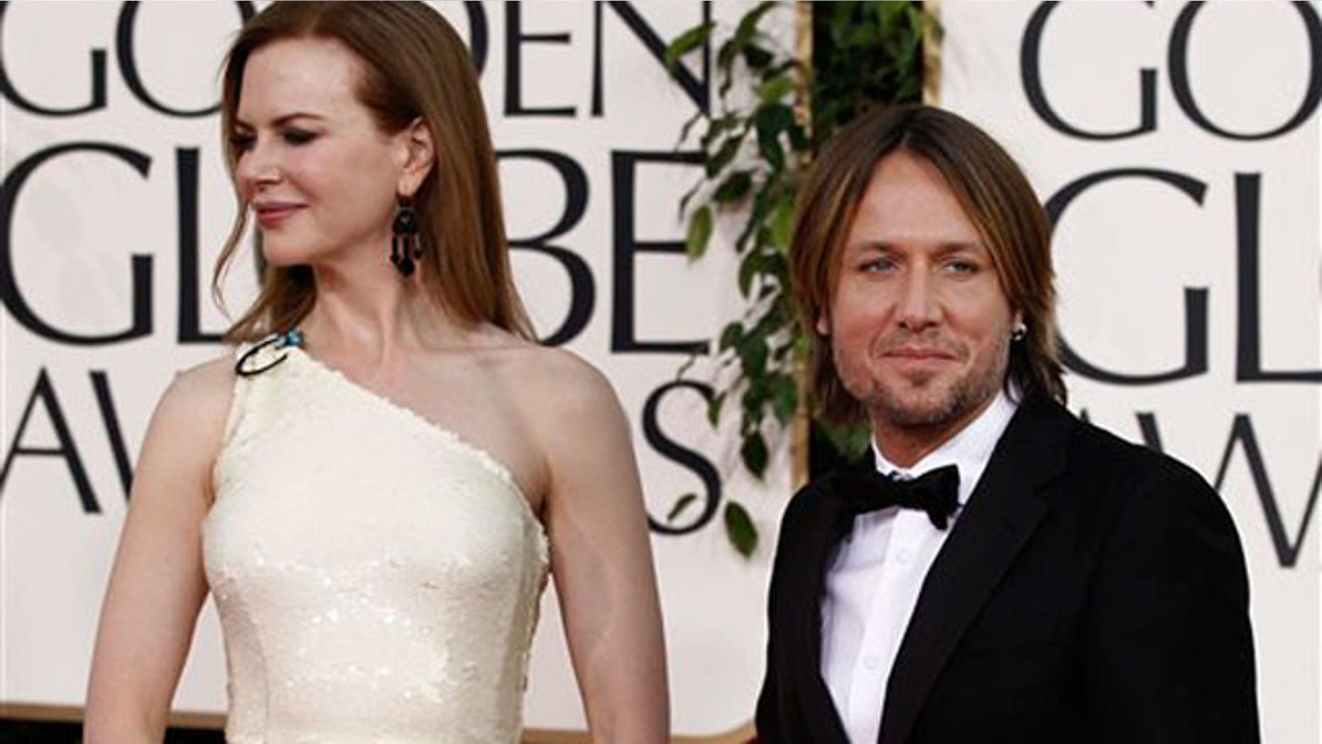 Jan. 16: Nicole Kidman and Keith Urban on the red carpet at the Golden Globe awards. (AP)