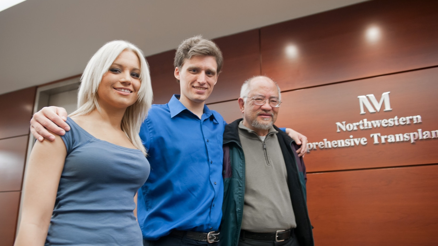 Ray Fearing (middle), with his sister Cera Fearing and Erwin Gomez