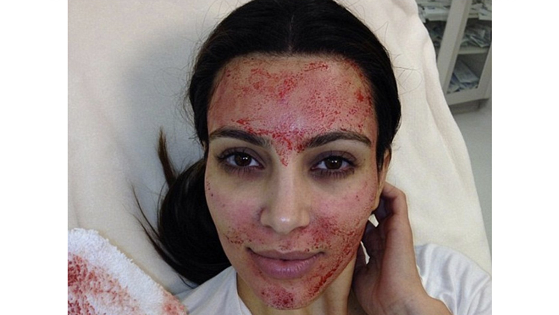 Kim Kardashian gets a unique facial on "Kourtney and Kim Take Miami."