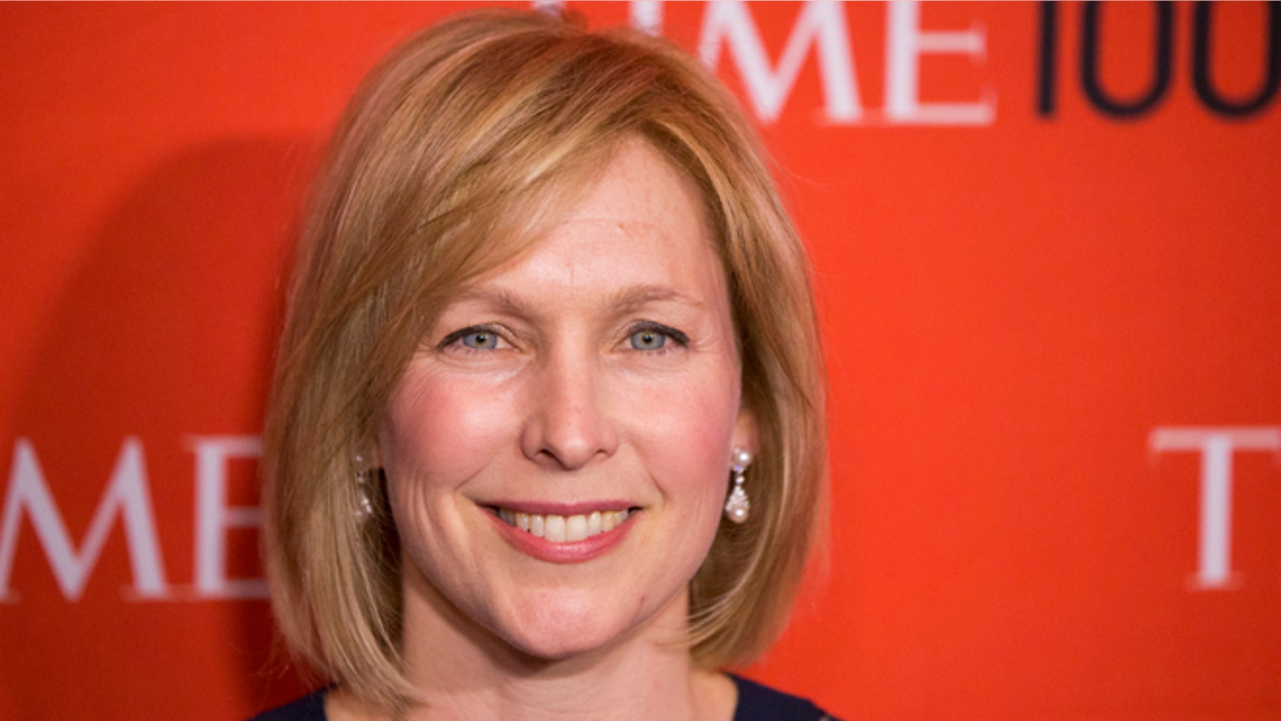 In this April 29, 2014 photo, U.S. Senator Kirsten Gillibrand, D-N.Y., arrives at the Time 100 gala in New York.