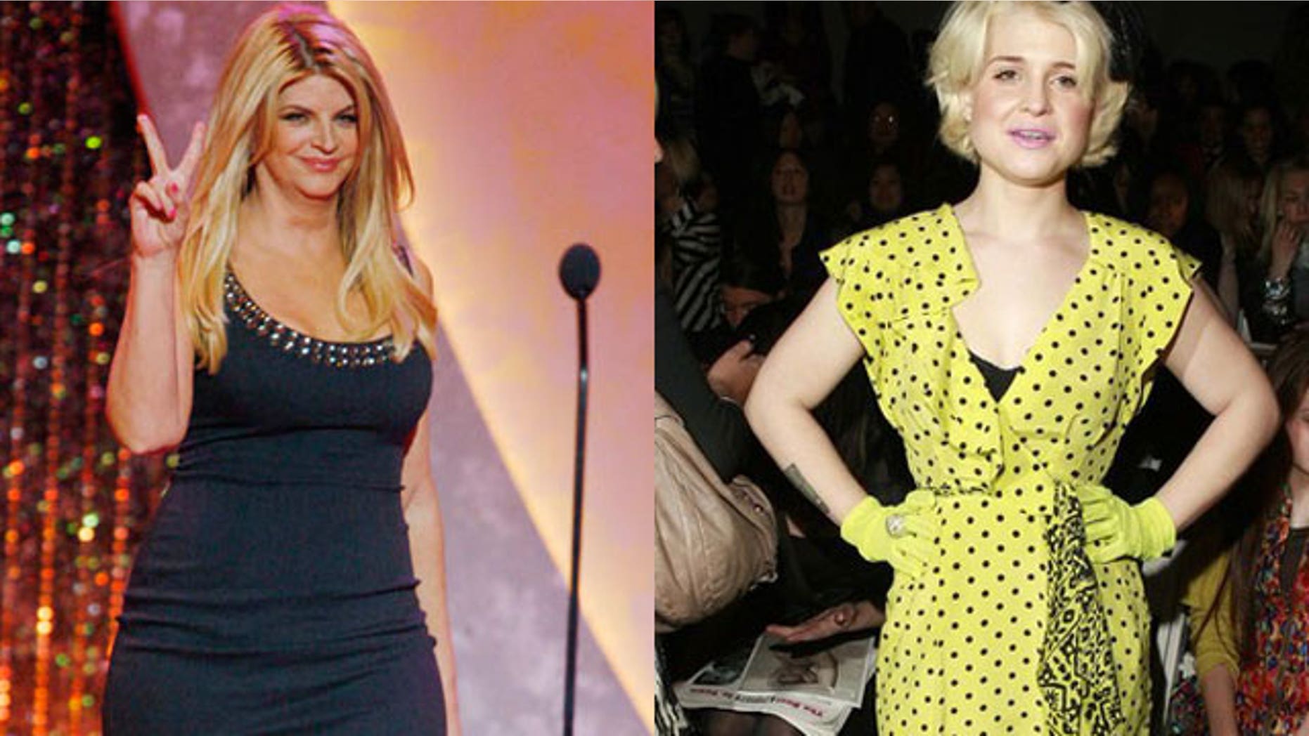 Kirstie Alley and Kelly Osbourne have both been famous for weight loss struggles. (Reuters/AP)