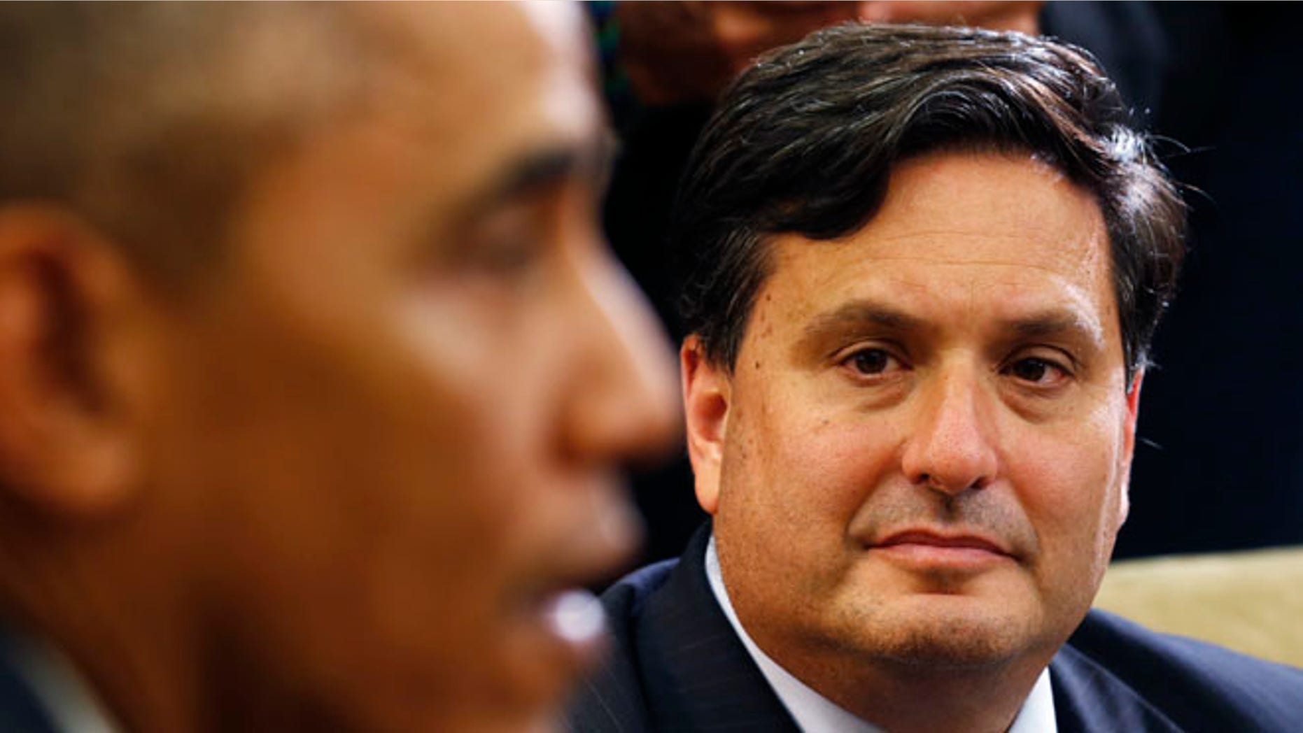 FILE: Oct. 22, 2014: President Obama and Ebola Response Coordinator Ron Klain.