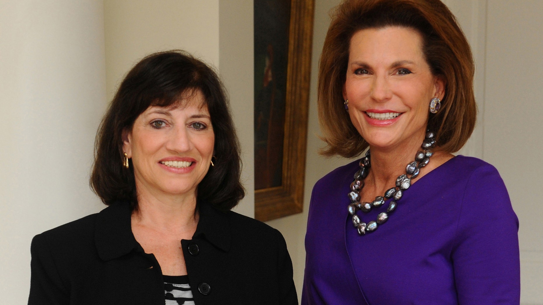 New President and CEO Judith A. Salerno, left, is shown with Komen Founder and now Chair of Global Strategy Nancy G. Brinker.