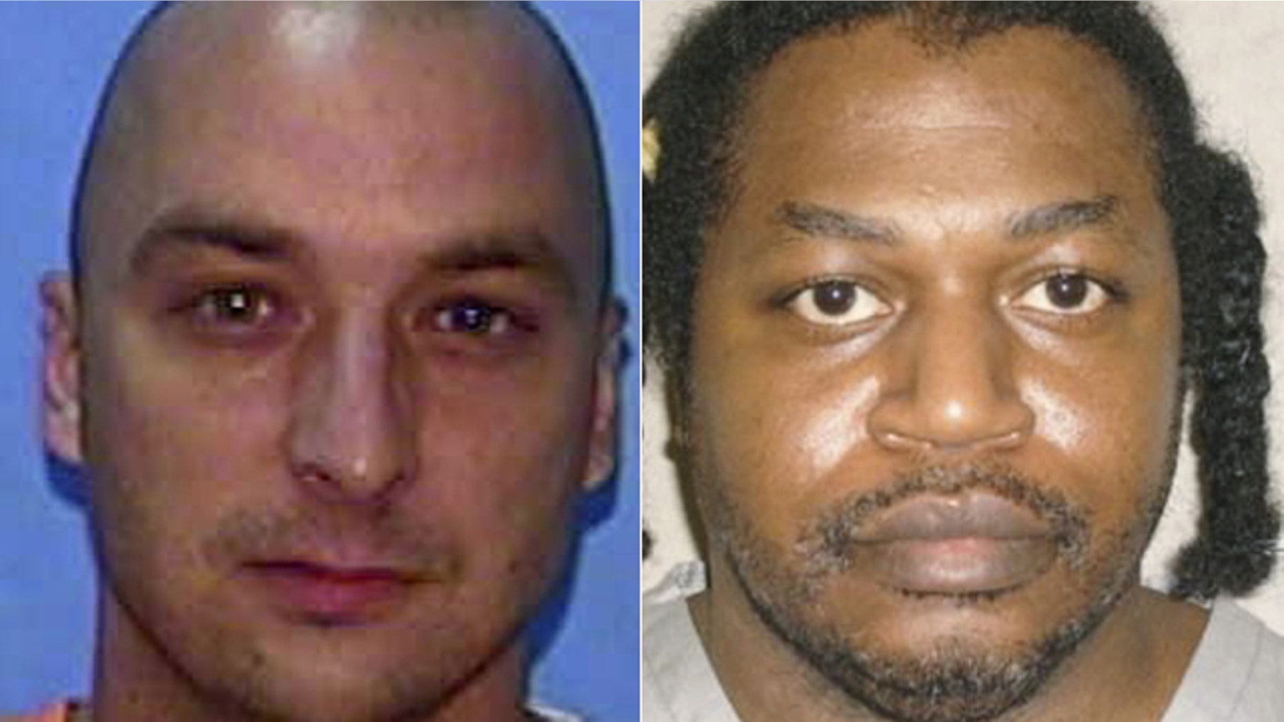 Jan. 15, 2015: These photos show, at left, Johnny Kormondy, 42, and Charles Warner, 47. Both men were executed Thursday in Florida and Oklahoma, respectively, using a drug cocktail employed by Oklahoma in a botched execution last April. (AP/Florida Department of Corrections/Oklahoma Department of Corrections)