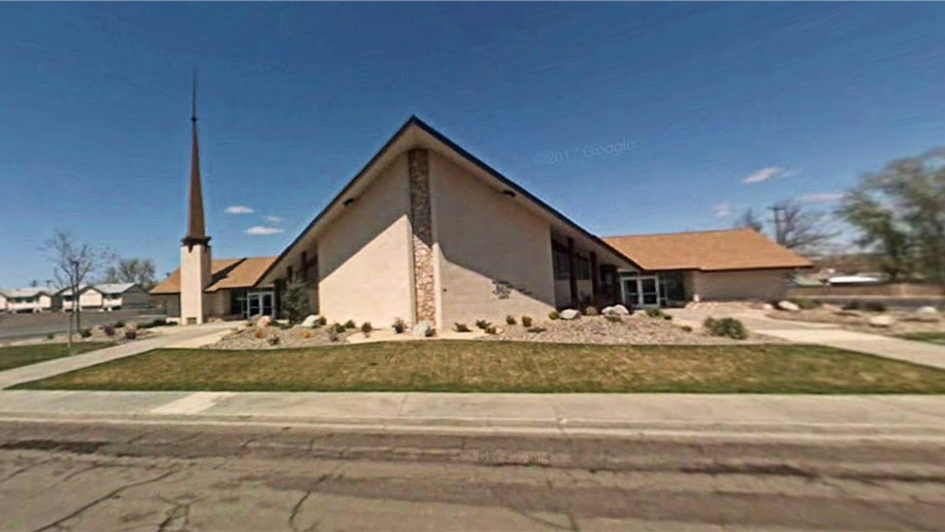 One person is dead and another wounded in a shooting at a Church of Jesus Christ of Latter-day Saints meetinghouse Sunday in Fallon, Nev. The suspect is in custody, authorities said. (Google Maps)