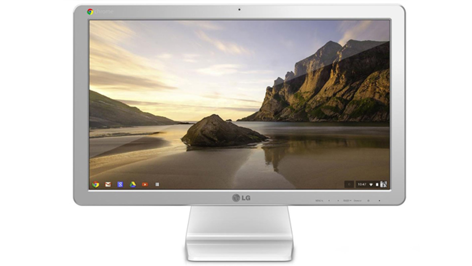 The LG Chromebase, an all-in-one computer running Google's Chrome operating system, rather than the traditional Windows. It's one of an increasing variety of threats to Microsoft's dominance on the desktop.